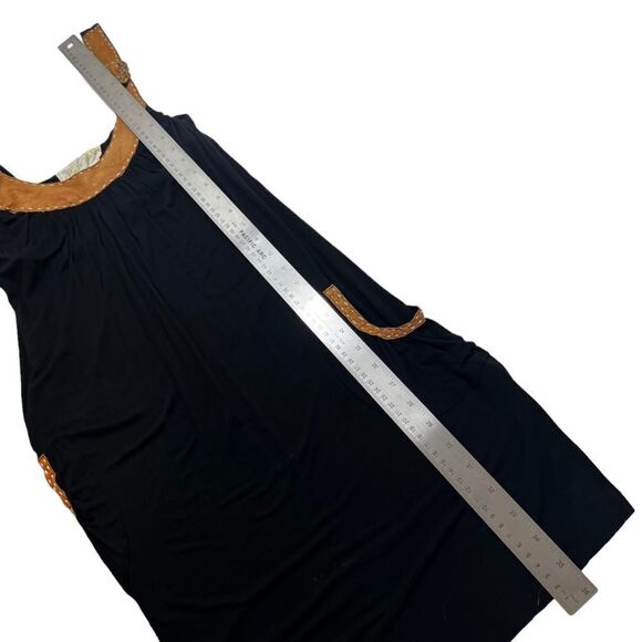 Soul Revival Leather Trim Pocket Tank Dress - Picture 11 of 12